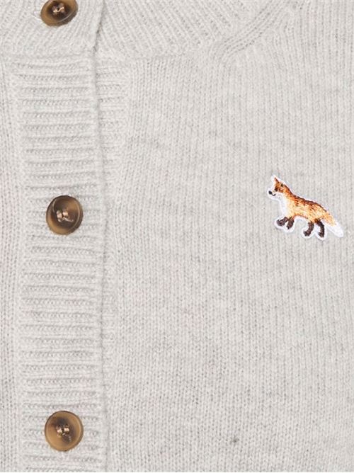 Cardigan con motivo Fox Maison Kitsuné | LW00508KT1006H120